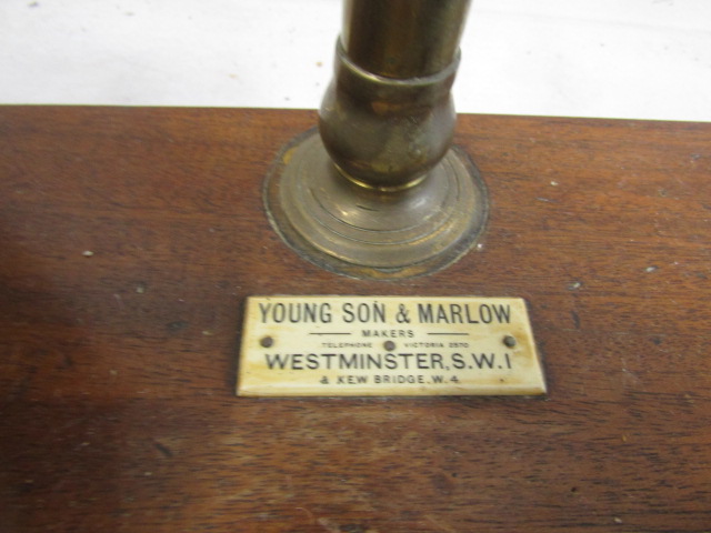 Young Son & Marlow balance scales with weights - Image 2 of 2