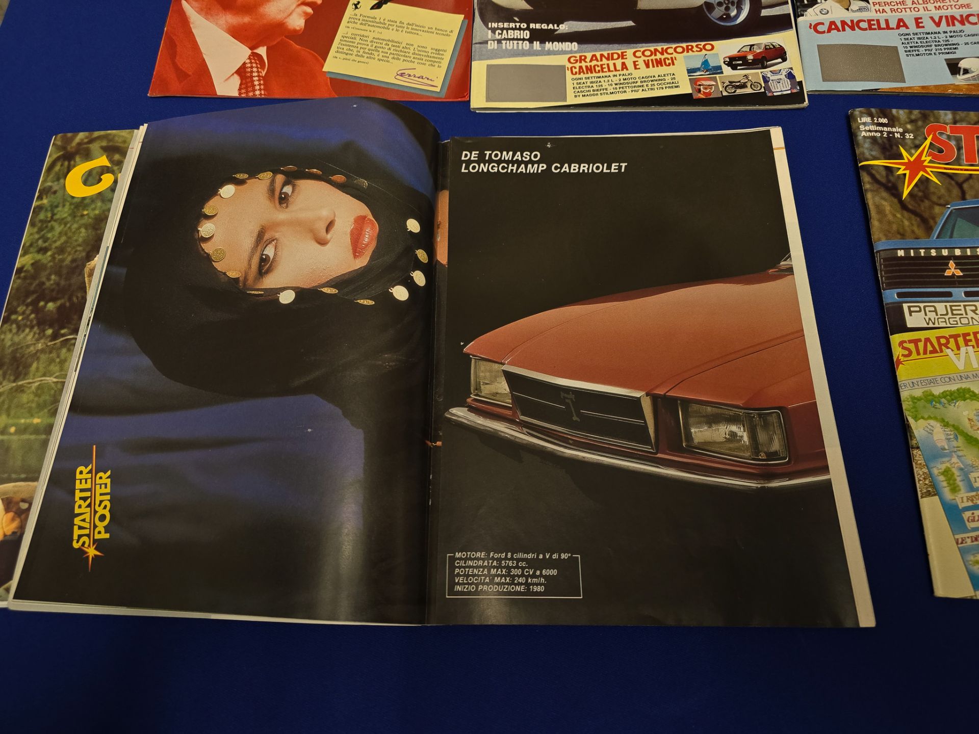 Large Collection of Starter Magazines Italian Cars and Glamour Ladies Ferrari alpha etc - Image 8 of 17
