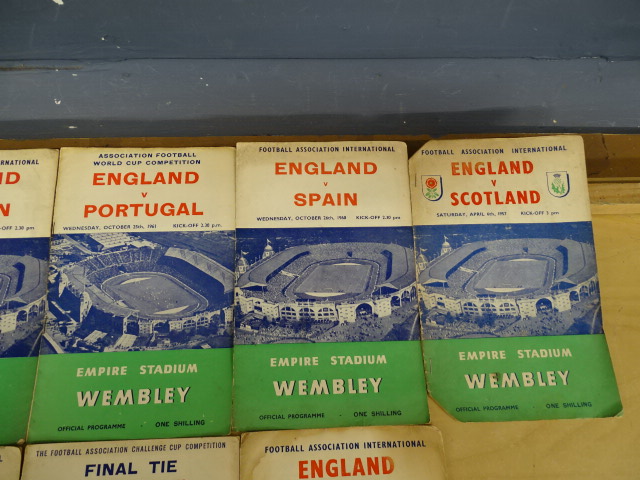 Over 40 mostly 1960's football programs to include England, Norwich and Chelsea etc - Image 16 of 16