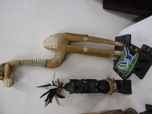 Treen Tribal items and instruments - Image 3 of 4