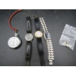 Ingersol pocket watch, Seiko watch, Star Wars watch (1997 Lucas film ser no. 10289), Jarel watch