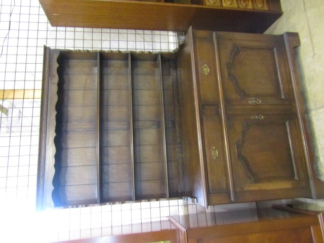 Vintage dark oak dresser