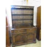 Vintage dark oak dresser