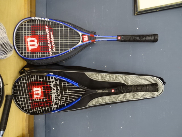 2 Badminton rackets, 2 squash rackets and shuttlecocks etc - Image 3 of 4