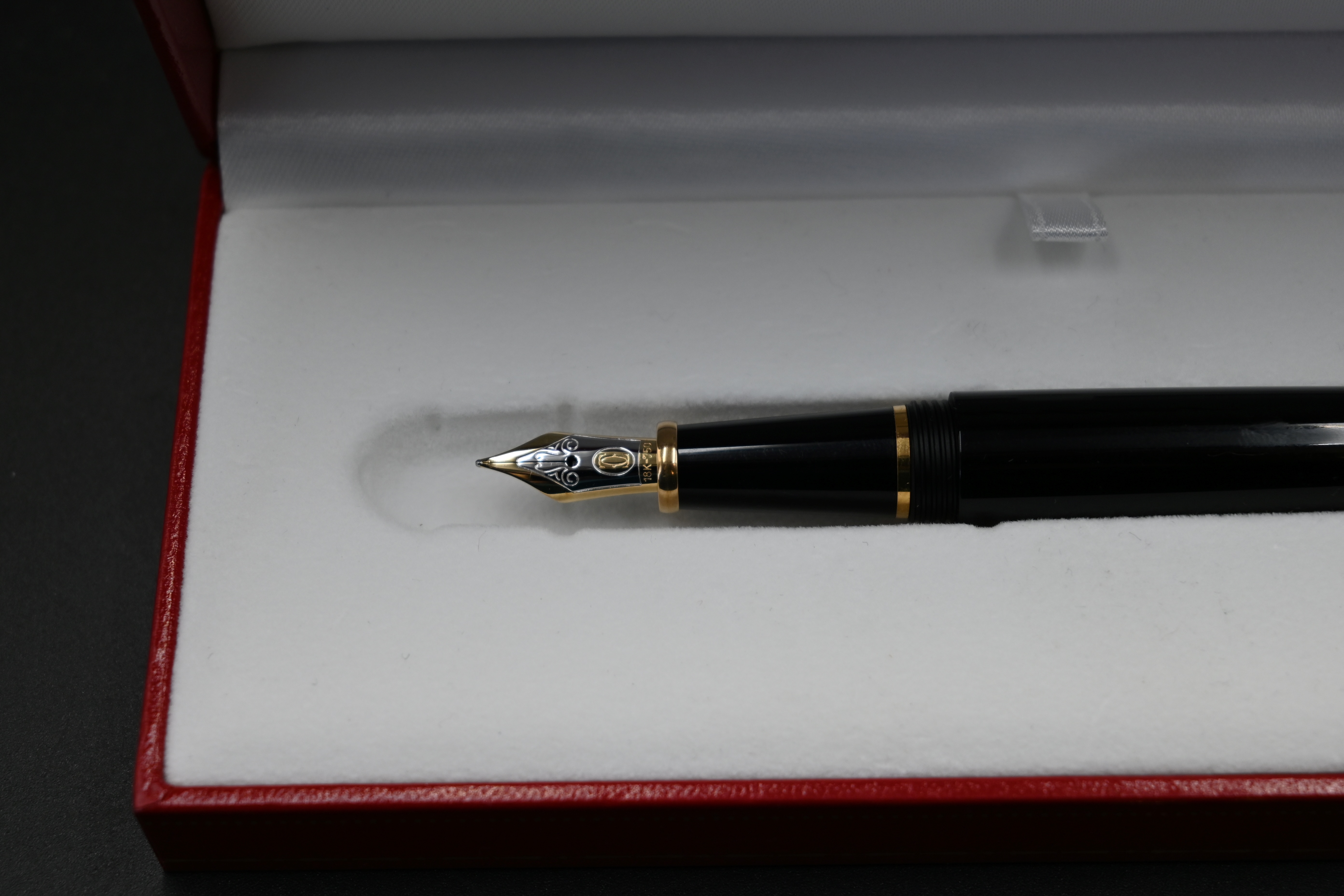 Cartier - stylo Diabolo de Cartier black fountain pen with screw off top engraved with individual - Image 4 of 8