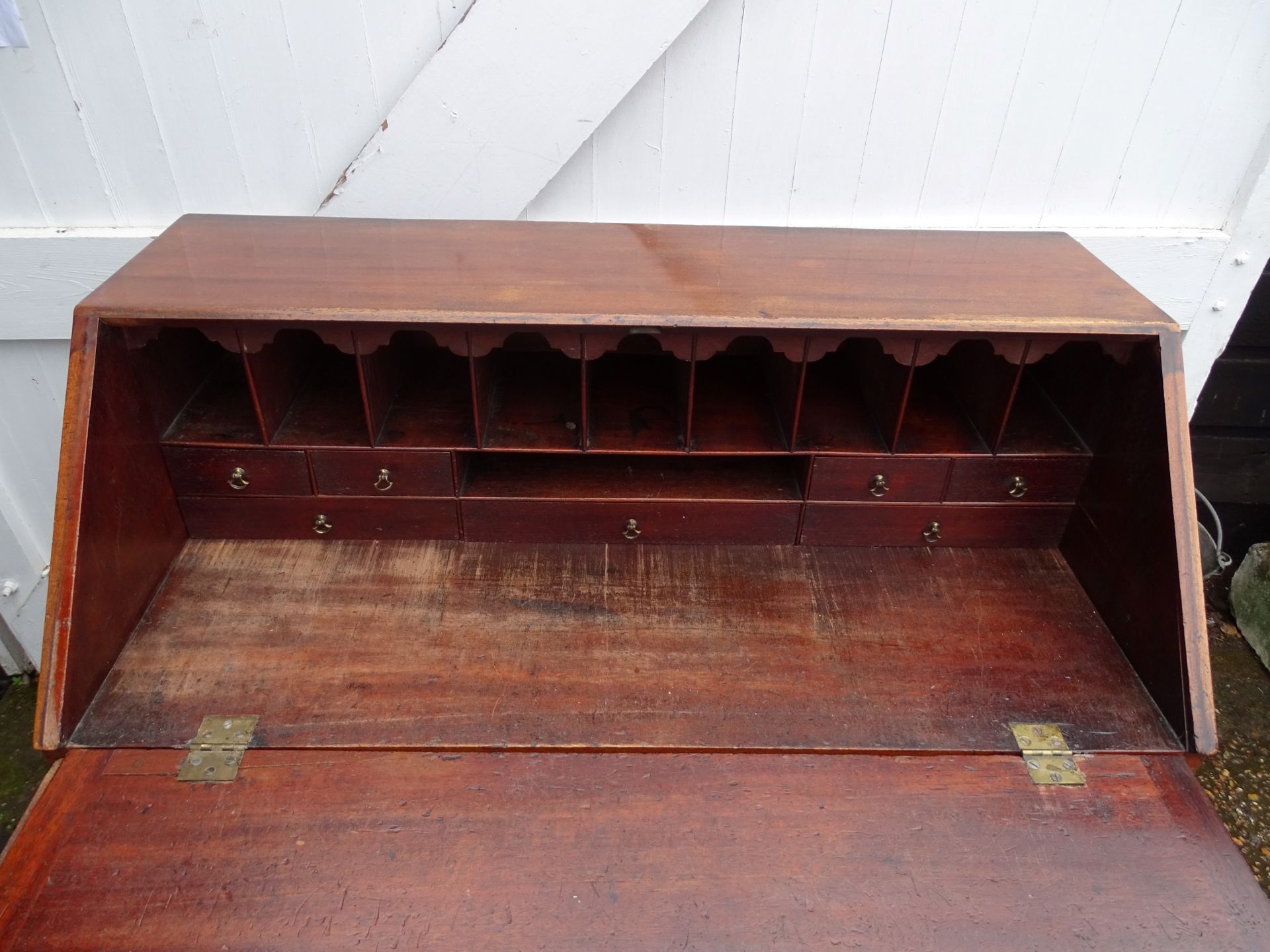 Mahogany 4 drawer bureau - Image 4 of 4