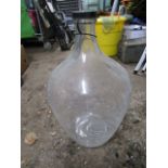 A glass carboy