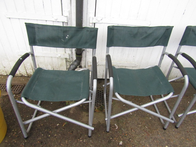 set 4 folding garden chairs - Image 2 of 4