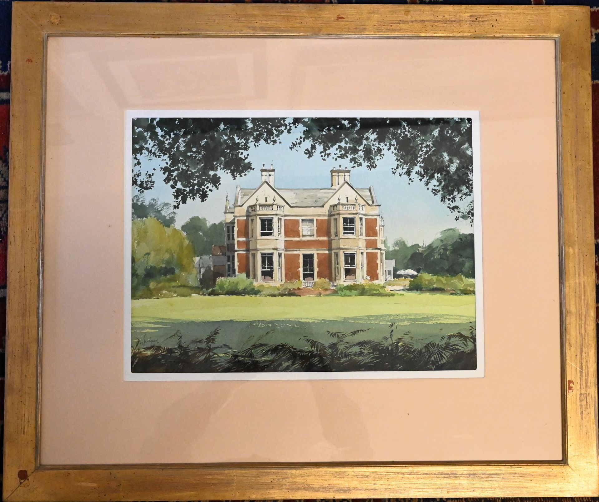 Jeremy Barlow ROI (1945 - 2020), watercolour country house portrait of Park House Hotel, - Image 2 of 4