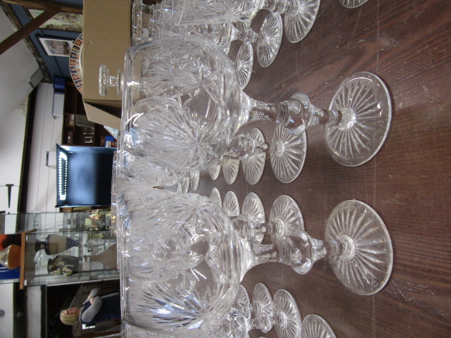 A suite Edinburgh crystal glasses, a decanter and 2 jugs, some part sets - Image 14 of 28