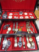 A collection of watches inc Rotary, Sekonda, Smiths, Ingersol etc many a/f