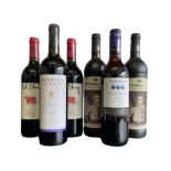 Six bottles of Australian red wine to include: 2006 Warburn Estate Premium Reserve 14%vol 75cl,