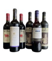 Six bottles of Australian red wine to include: 2006 Warburn Estate Premium Reserve 14%vol 75cl,