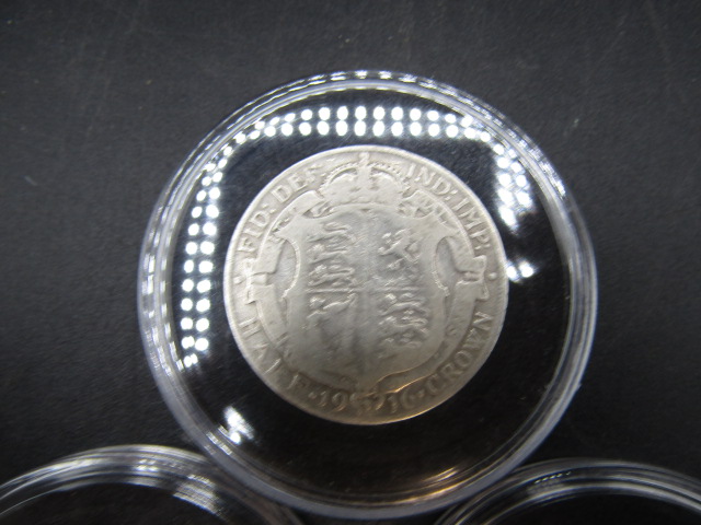 3 George V half crowns 1914, 1918, 1916 plus 2 coin sets - Image 8 of 8