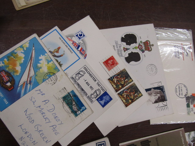 few first day covers and few postcards