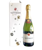 Boxed bottle of Taittinger Brut Reserve 12.5%vol 75cl