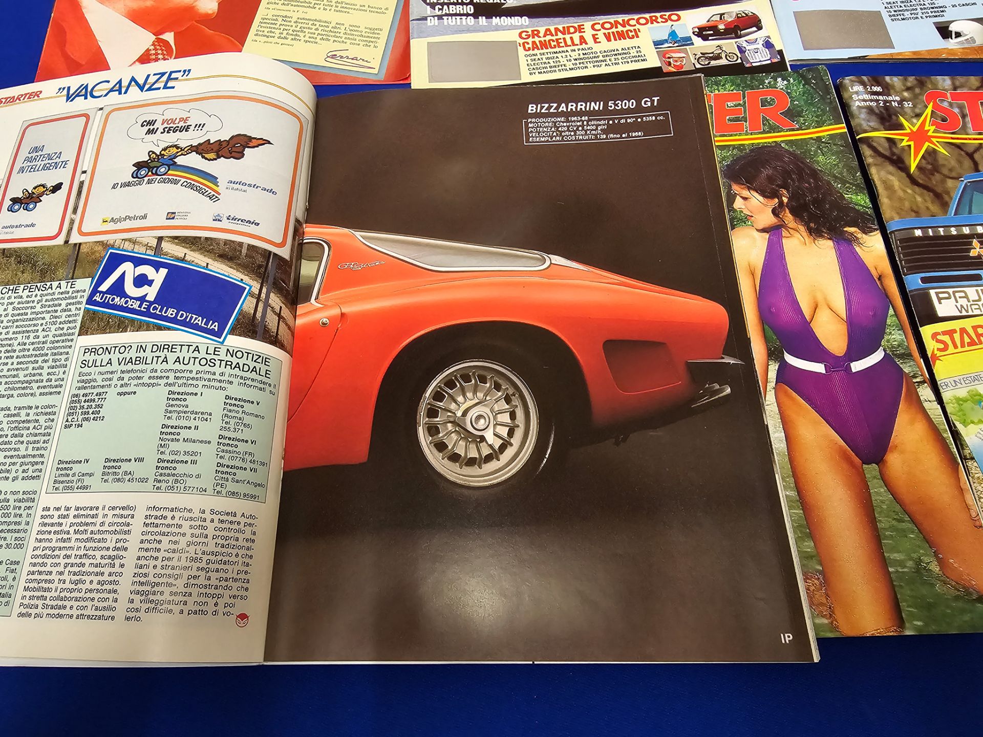 Large Collection of Starter Magazines Italian Cars and Glamour Ladies Ferrari alpha etc - Image 4 of 17