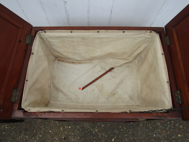 Mahogany? sewing cabinet - Image 4 of 4