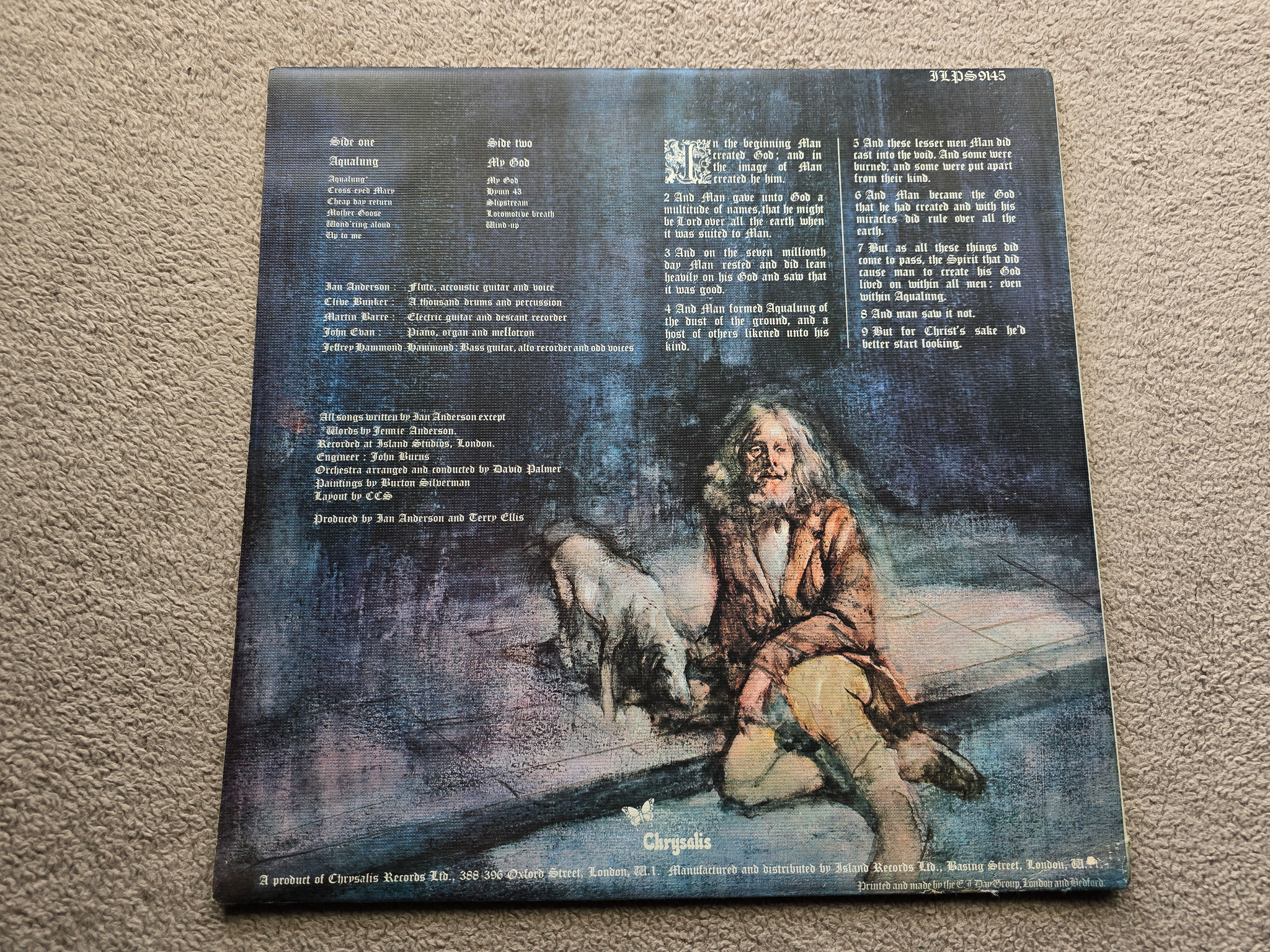 Jethro Tull – Aqualung Rare original 1st press vinyl LP Gatefold sleeve - Image 2 of 7