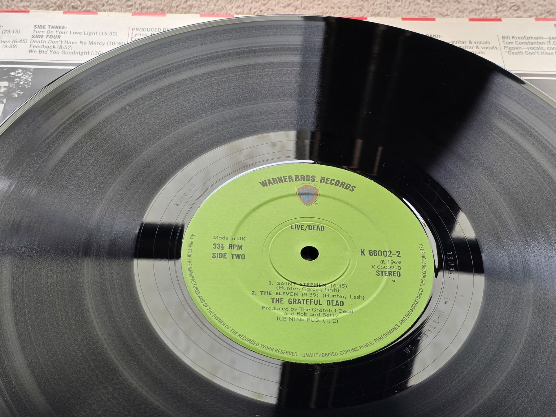The Grateful Dead – Live/Dead Mint UK 1971 Double vinyl LP + Skeletons from the closet - Image 7 of 13