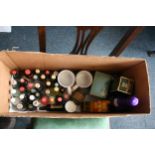 Large collection of various miniture bottles and other items