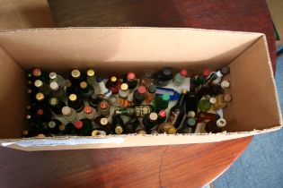 Large collection of various miniture bottles