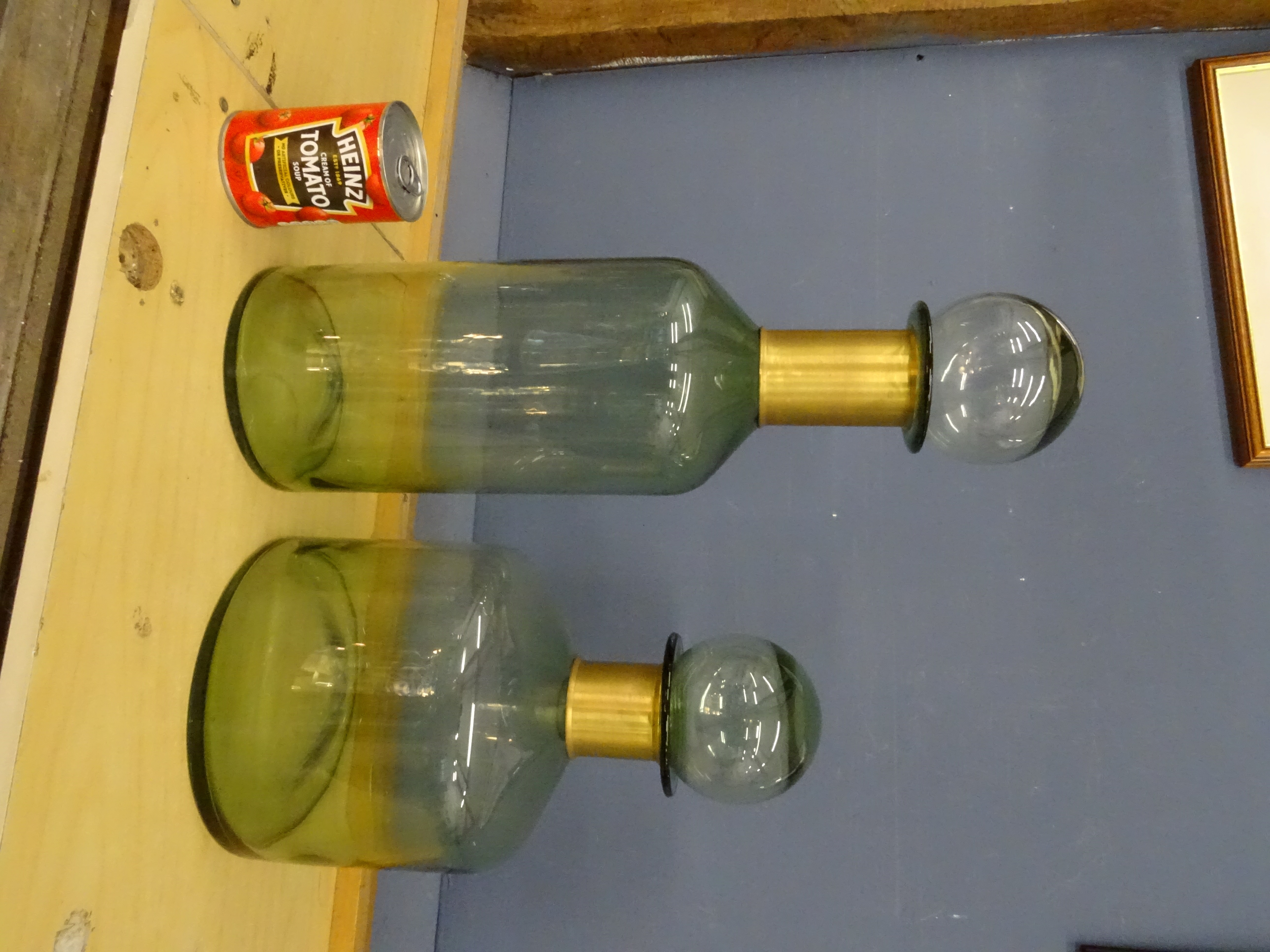 2 Large glass Apothecary bottles - Image 3 of 3