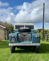 1962 Land Rover 88 Series II, petrol 2.25 litre engine, blue with 64,078 showing on the milometer,