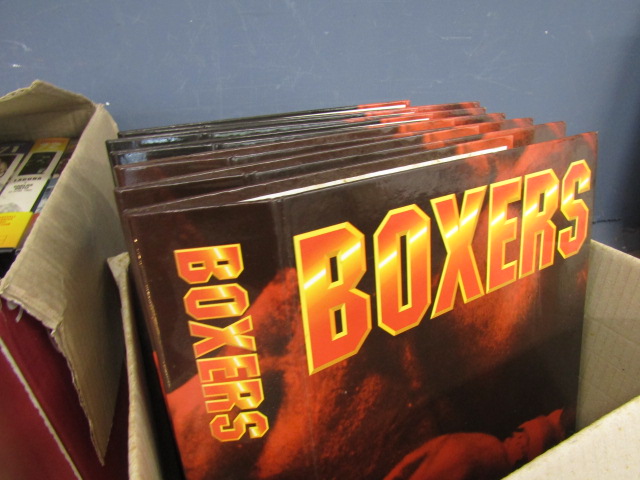Bound boxing magazines, book and 2 boxes 72 video's of the greatest boxers - Image 3 of 6