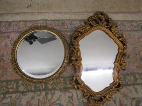 2 ornate mirrors