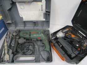 Impact driver and Bosch drill