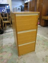 Filing cabinet with key