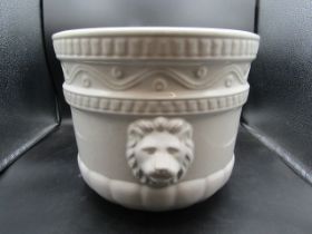 A West German white planter 25cmH 30cm dia