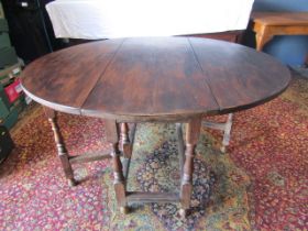 Oak gate leg table