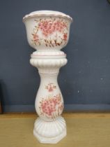 Ceramic jardiniere with stand