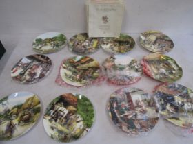 12 Royal Doulton Old Country Craft picture plates with certs