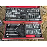 Master Grip Comprehensive Socket set with 1/4" 3/8" 1/2" Ratchets and sockets 1 socket and one