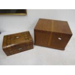 Inlaid box and sewing box