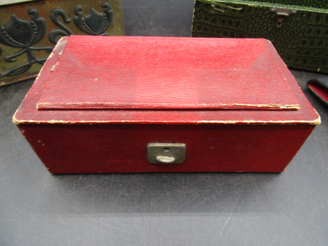 Antique sewing boxes inc Victorian fold out box - Bild 10 aus 17