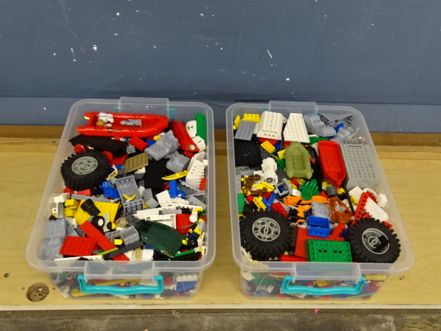 2 Tubs of mixed Lego