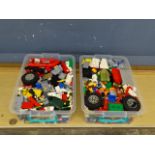 2 Tubs of mixed Lego