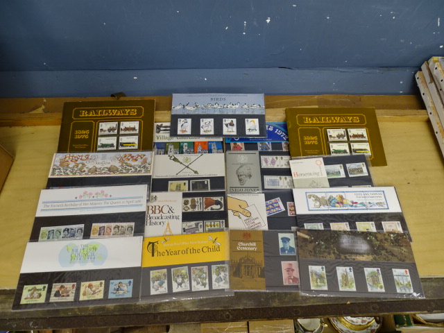 15 1970's/80's mint stamp sets and approx 180 1st day covers from 1980's/90's