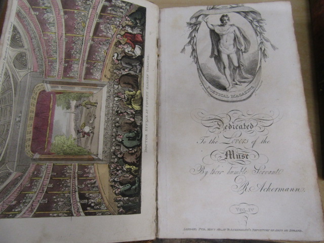R. Achermann Poetical magazine to the lovers of the muse, W.C Lowes from may 1809 with hand coloured - Image 9 of 10