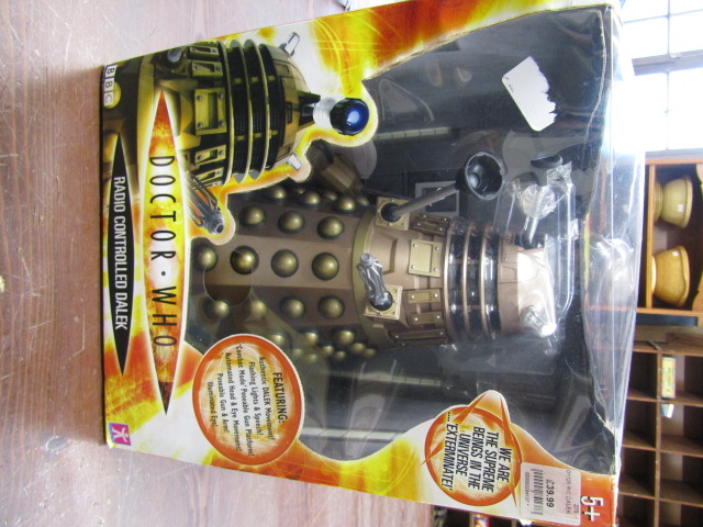 A remote controlled Dalek in original box