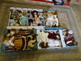 6 Boxes of dolls