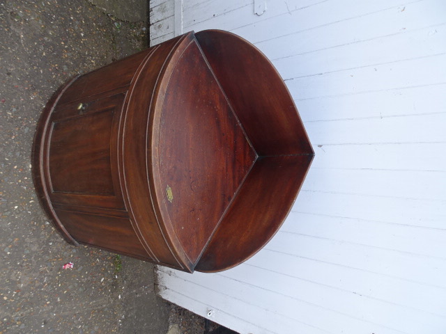 Campaign corner washstand H105cm W77cm D55cm approx - Image 2 of 6