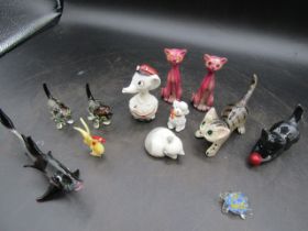 Minatare ceramic and glass animals