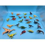 Large Collection of plastic toy Dinosaurs (48) longest is approx 20cm Collection of 48 dinosaurs,