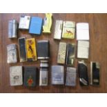 a collection of lighters