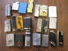a collection of lighters